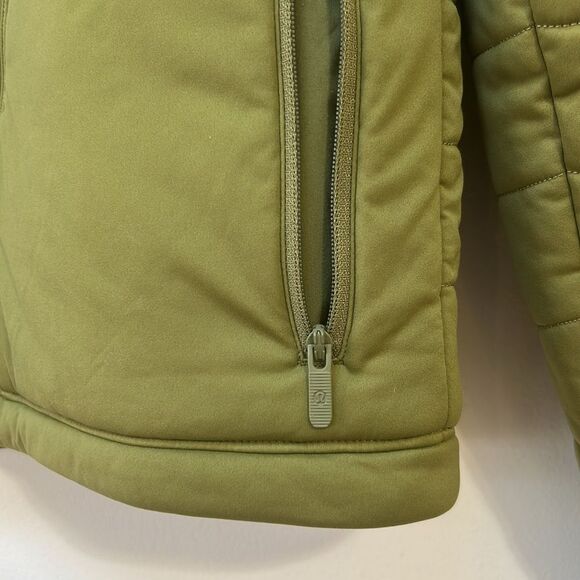 lululemon dynamic movement puffer hoodie‎ bronze green size 10 - Picture 4 of 10